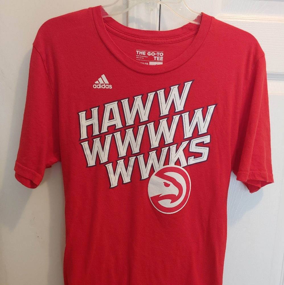 Atlanta Hawks Adidas Red Graphics T-shirt